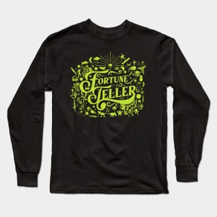 Vintage Fortune Teller Green Long Sleeve T-Shirt